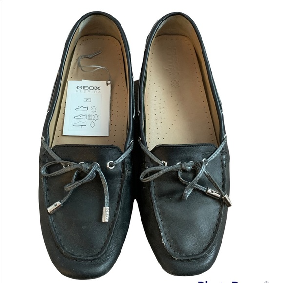 Geox leather flats/loafers/boat shoes - Picture 1 of 6